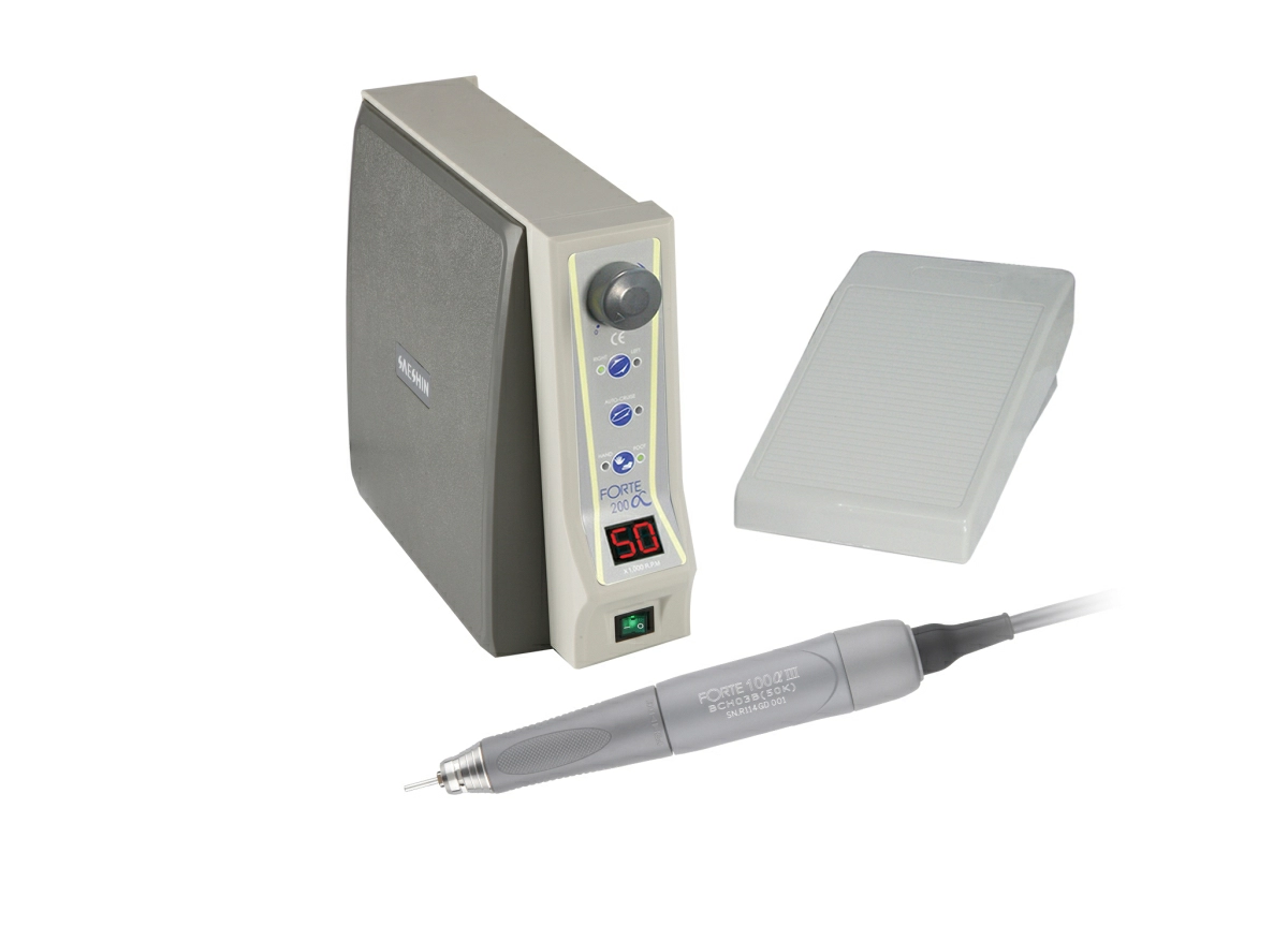 Микромотор зуботехнический Saeshin Forte 200a/F100 aIII, бесщеточный