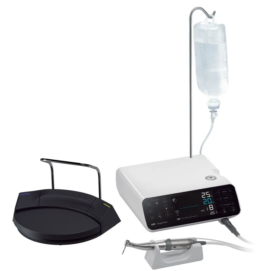 Surgic Pro2 OPT NSK физиодиспенсер с беспроводной педалью и с наконечником Ti-Max X-SG20L с оптикой