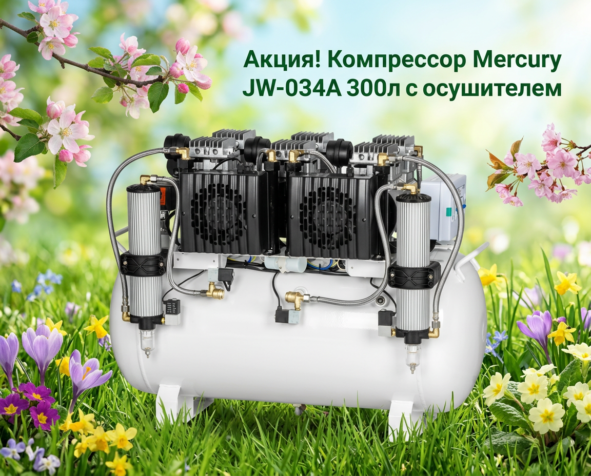 Компрессор Mercury JW-034А 300л с осушителем